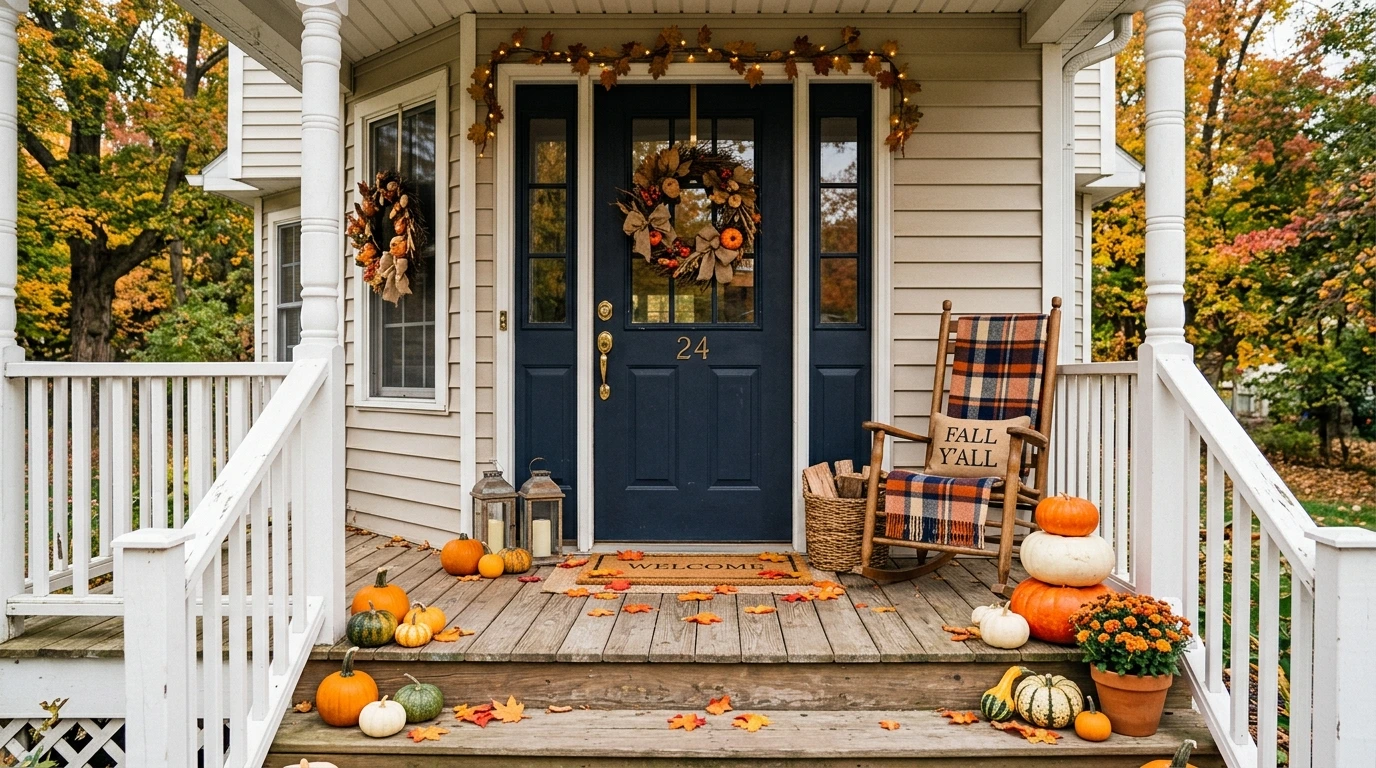 12 Easy Fall Front Porch Decor Ideas On A Super Tight Budget