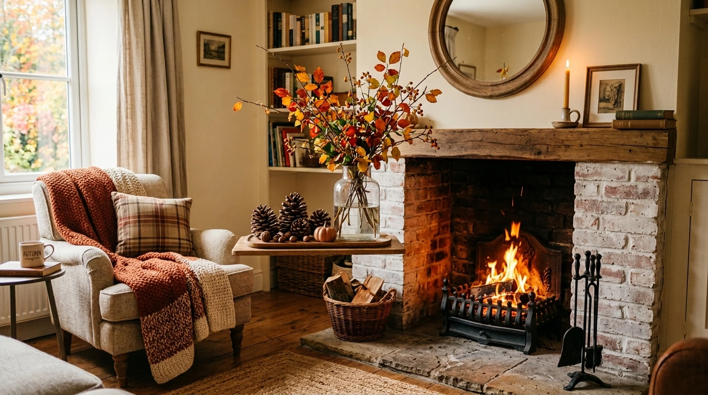 5 Affordable Ways To Make Your Fireplace Mantel Feel Like Fall