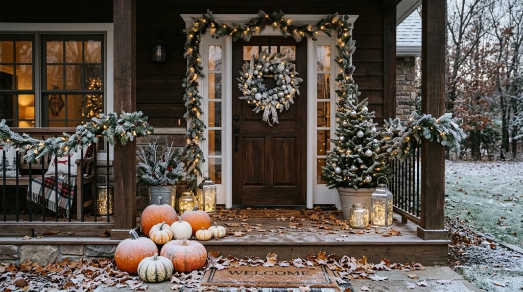 Winter Is Coming Transitioning Your Fall Porch To Holiday Glam